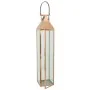 Farol Alexandra House Living Cobre Vidrio Acero Inoxidable 18 x 92 x 19 cm de Alexandra House Living, Candelabros y portavela...