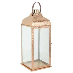 Lantern Alexandra House Living Copper Glass Stainless steel 29 x 70 x 29 cm by Alexandra House Living, Candelabras and candle...