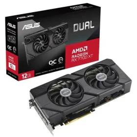 Carte Graphique Asus Dual Radeon RX 7700 XT OC Edition AMD RADEON RX 7700 XT 12 GB GDDR6 de Asus, Cartes graphiques - Réf : S...