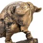 Deko-Figur Alexandra House Living Gold Polyesterharz Stier 18 x 30 x 53 cm von Alexandra House Living, Sammlerstücke - Ref: D...