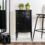 Nightstand Alexandra House Living Black 36 x 86 x 46 cm by Alexandra House Living, Bedside Tables - Ref: D1630191, Price: 216...