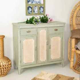 Console Alexandra House Living Green Rattan Fir wood MDF Wood 88 x 36 x 95 cm by Alexandra House Living, Tables - Ref: D16302...