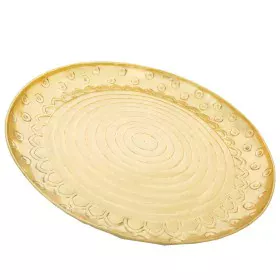 Decorative Plate Alexandra House Living Gold nickel 39 x 2 x 39 cm by Alexandra House Living, Bowls - Ref: D1630212, Price: 2...