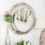 Wall mirror Alexandra House Living Silver Metal Glass 76 x 11 x 76 cm by Alexandra House Living, Wall-Mounted Mirrors - Ref: ...