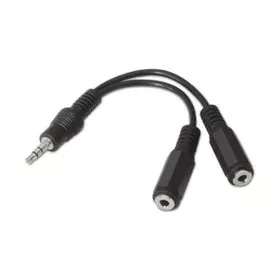 Audio Jack (3.5 mm) Splitter Cable NANOCABLE 15 cm Black 15 cm by NANOCABLE, HDMI - Ref: S7835813, Price: 7,65 €, Discount: %