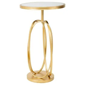 Mesa de apoio Alexandra House Living Ouro Vidro Madeira MDF 35 x 61 x 35 cm de Alexandra House Living, Jogos de móveis - Ref:...