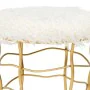 Stool Alexandra House Living Gold Metal Sponge MDF Wood Fabric 36 x 46 x 36 cm by Alexandra House Living, Sofas and chairs - ...