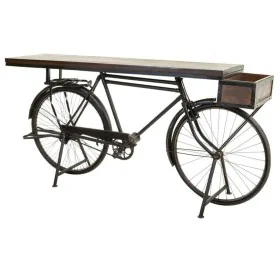 Hall de Entrada Alexandra House Living Bike Castanho Preto Ferro Madeira de mangueira 50 x 90 x 198 cm de Alexandra House Liv...