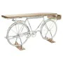 Recibidor Alexandra House Living Bike Blanco Café Hierro Madera de mango 50 x 90 x 198 cm de Alexandra House Living, Mesas - ...