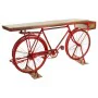 Ingresso Alexandra House Living Bike Marrone Rosso Ferro Legno di mango 50 x 90 x 198 cm di Alexandra House Living, Tavoli - ...