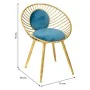 Bench Alexandra House Living Blue Golden 46 x 70 x 55 cm by Alexandra House Living, Chairs - Ref: D1630248, Price: 85,21 €, D...