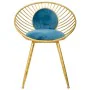 Bench Alexandra House Living Blue Golden 46 x 70 x 55 cm by Alexandra House Living, Chairs - Ref: D1630248, Price: 85,21 €, D...