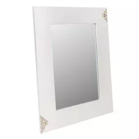 Wall mirror Alexandra House Living White Glass MDF Wood 2 x 90 x 70 cm by Alexandra House Living, Wall-Mounted Mirrors - Ref:...