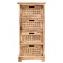 Chest of drawers Alexandra House Living Cane Paolownia wood 29 x 75 x 35 cm by Alexandra House Living, Chest of Drawers - Ref...