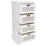 Cassettiera Alexandra House Living Bianco Canna Legno di paulownia Legno MDF 29 x 75 x 35 cm di Alexandra House Living, Comò ...