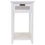 Mesa de Cabeceira Alexandra House Living Branco 35 x 63 x 35 cm de Alexandra House Living, Mesinhas de cabeceira - Ref: D1630...