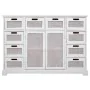 Credenza Alexandra House Living Bianco Legno di paulownia Legno MDF 33 x 78 x 113 cm di Alexandra House Living, Credenze e bu...