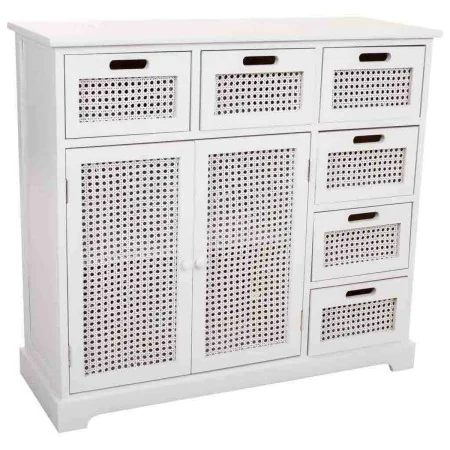 Credenza Alexandra House Living Bianco Legno di paulownia Legno MDF 33 x 78 x 86 cm di Alexandra House Living, Credenze e buf...