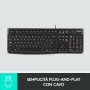 Clavier Logitech Noir QWERTY de Logitech, Claviers - Réf : S7838045, Prix : 19,37 €, Remise : %