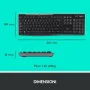 Clavier et souris sans fil Logitech 920-004512 Noir Qwerty Italien de Logitech, Claviers - Réf : S7838046, Prix : 45,40 €, Re...