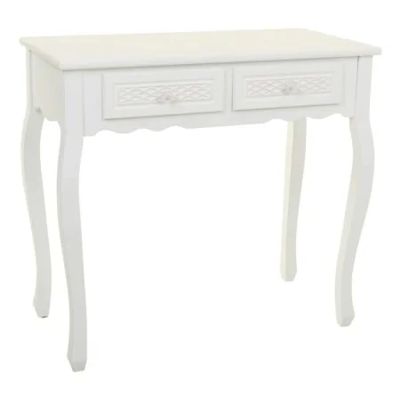 Hall Table with Drawers Alexandra House Living White Cream Metal Pine MDF Wood 40 x 76 x 135 cm by Alexandra House Living, Ta...