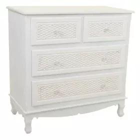 Chest of drawers Alexandra House Living White Cream Metal Pine MDF Wood 40 x 81 x 80 cm by Alexandra House Living, Chest of D...