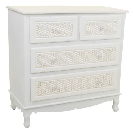 Commode Alexandra House Living Blanc Crème Métal Bois de pin Bois MDF 40 x 81 x 80 cm de Alexandra House Living, Commodes - R...