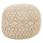 Pouf Alexandra House Living Crème Bambou Éponge Bois MDF 50 x 30 x 50 cm de Alexandra House Living, Fauteuils poire - Réf : D...