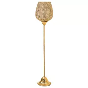 Castiçais Alexandra House Living Dourado Vidro Ferro 19 x 93 x 19 cm de Alexandra House Living, Candelabros e suportes para v...