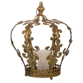 Bougeoir Alexandra House Living Doré verre Fer 26 x 33 x 26 cm de Alexandra House Living, Bougeoirs et chandeliers - Réf : D1...