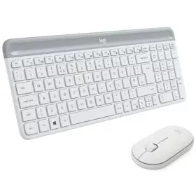 Clavier Logitech 920-009197 Blanc QWERTY de Logitech, Claviers - Réf : S7839589, Prix : 61,99 €, Remise : %