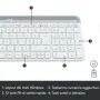 Clavier Logitech 920-009197 Blanc QWERTY de Logitech, Claviers - Réf : S7839589, Prix : 61,99 €, Remise : %