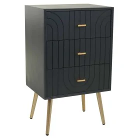 Nightstand Alexandra House Living Golden Dark grey 35 x 76 x 44 cm by Alexandra House Living, Bedside Tables - Ref: D1630391,...