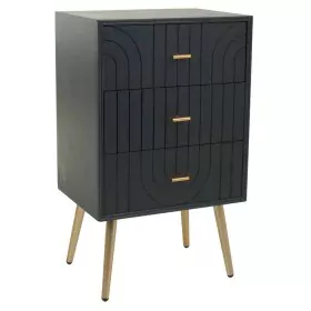 Nightstand Alexandra House Living Golden Dark grey 35 x 76 x 44 cm by Alexandra House Living, Bedside Tables - Ref: D1630391,...