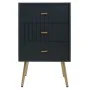 Mesa de Cabeceira Alexandra House Living Dourado Cinzento escuro 35 x 76 x 44 cm de Alexandra House Living, Mesinhas de cabec...