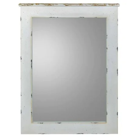 Wall mirror Alexandra House Living White Glass Fir wood 3 x 90 x 70 cm by Alexandra House Living, Wall-Mounted Mirrors - Ref:...