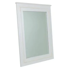 Wall mirror Alexandra House Living White Glass Fir wood 3 x 90 x 70 cm by Alexandra House Living, Wall-Mounted Mirrors - Ref:...