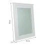 Specchio da parete Alexandra House Living Bianco Vetro Legno di abete 3 x 90 x 70 cm di Alexandra House Living, Specchi da pa...