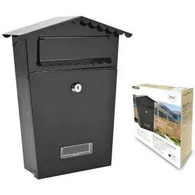 Letterbox EDM House 21 x 6 x 30 cm Black Steel by EDM, Wall-mount Letterboxes - Ref: S7901119, Price: 18,51 €, Discount: %