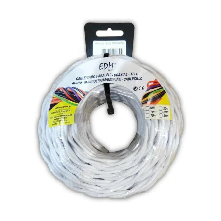 Câble EDM Blanc 2 x 1,5 mm de EDM, Fils électriques - Réf : S7901125, Prix : 15,95 €, Remise : %