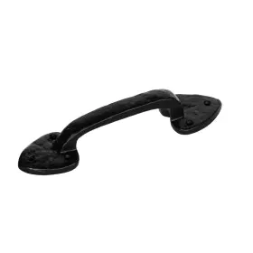 Door handle EDM Standard Ironwork Black Steel 210 mm by EDM, Pulls - Ref: S7901169, Price: 8,53 €, Discount: %