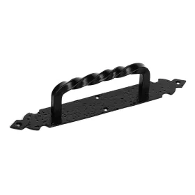 Maçaneta para porta EDM Forja 275 mm Preto Aço de EDM, Puxadores - Ref: S7901170, Preço: 10,20 €, Desconto: %