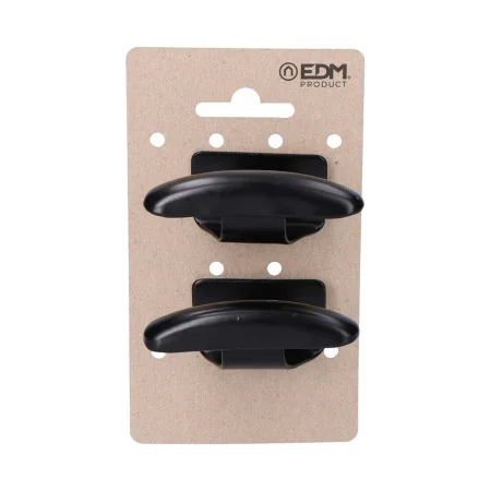 Door Hanger EDM 2 Units Cothes Black Steel by EDM, Multi-Purpose Hooks - Ref: S7901181, Price: 4,94 €, Discount: %