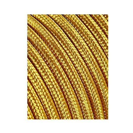 Cable EDM C12 2 x 0,75 mm Gold Textile 5 m by EDM, Electrical Wire - Ref: S7901415, Price: 11,20 €, Discount: %