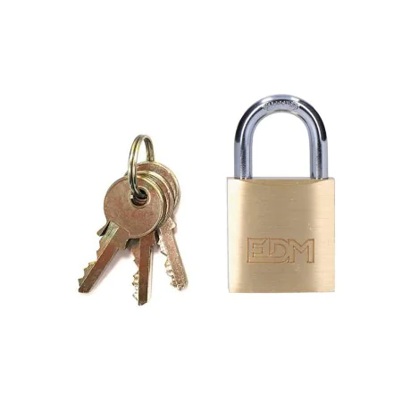 Key padlock EDM Brass by EDM, Keyed Padlocks - Ref: S7901468, Price: 7,88 €, Discount: %