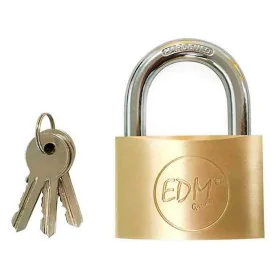 Key padlock EDM Bow Brass (40 x 23 mm) by EDM, Keyed Padlocks - Ref: S7901469, Price: 9,91 €, Discount: %