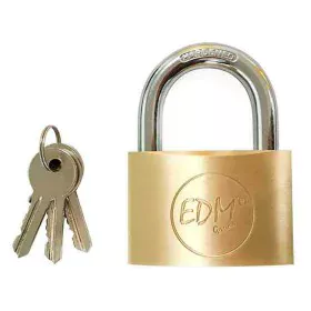 Key padlock EDM Bow Brass (40 x 23 mm) by EDM, Keyed Padlocks - Ref: S7901469, Price: 9,51 €, Discount: %