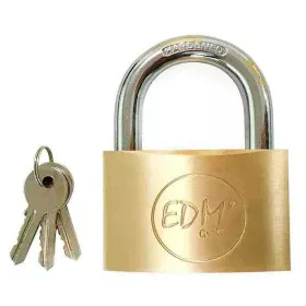 Key padlock EDM Brass normal (7 x 3,65 cm) by EDM, Keyed Padlocks - Ref: S7901472, Price: 23,17 €, Discount: %