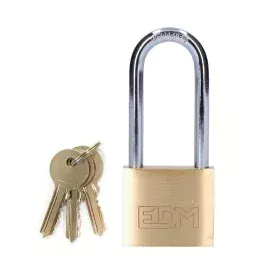 Key padlock EDM Brass by EDM, Keyed Padlocks - Ref: S7901473, Price: 8,05 €, Discount: %