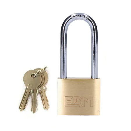 Key padlock EDM Brass by EDM, Keyed Padlocks - Ref: S7901473, Price: 7,25 €, Discount: %